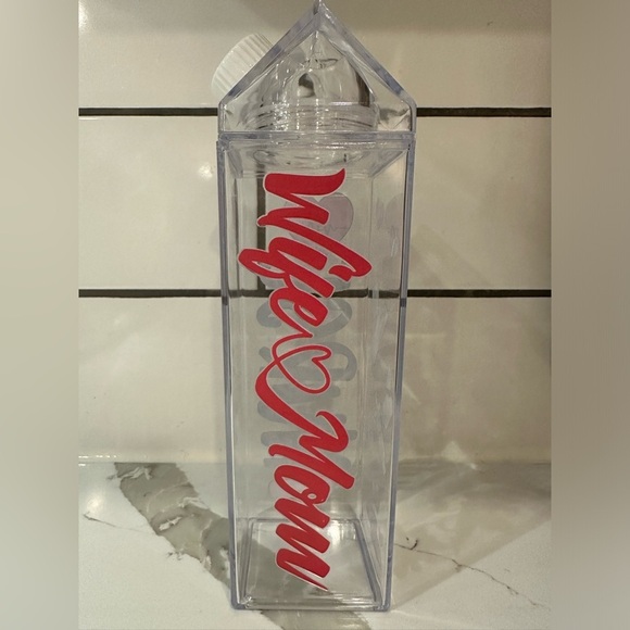 Custom milk jug plastic drinking glass water nurse mom wife Christmas gift - Picture 2 of 4